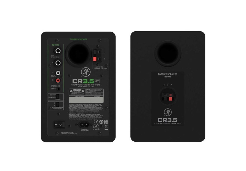 Mackie CR3, 3.5" Powered Studio Monitors with Tone Control