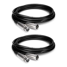 Charger l&#39;image dans la galerie, Hosa MCL-125 Microphone Cable XLR3F to XLR3M (25 Feet) - 2 Pack