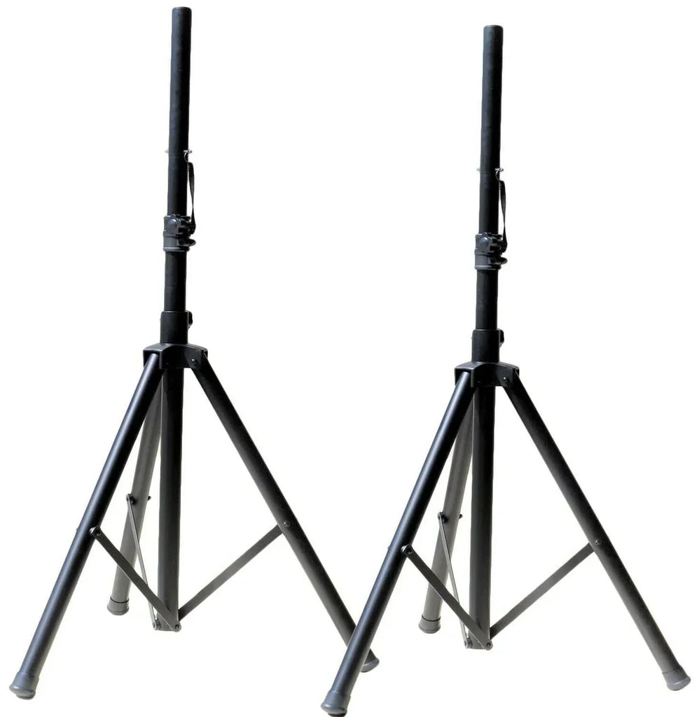 2 MR DJ SS750PKG Speaker Stand with Road Carrying Bag & 2 1/4" 25' Cable