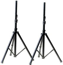 Load image into Gallery viewer, NEW PAIR OF MR DJ TRIPOD DJ PA SPEAKER STANDS ADJUSTABLE HEIGHT STAND