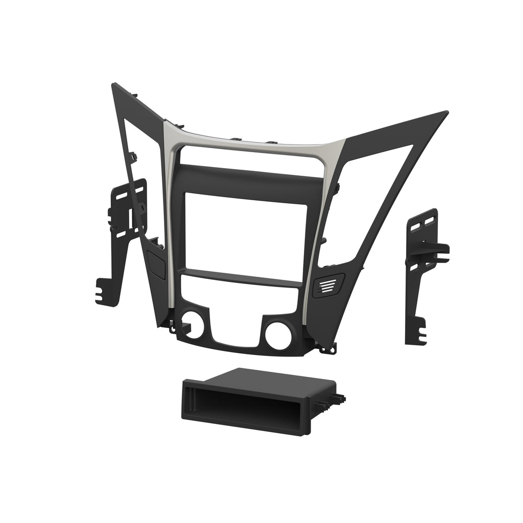 Metra 99-7342 Single/Double-DIN Car Stereo Dash Kit - Compatible Fits for Hyundai Sonata 2011-2014 (w/o NAV)