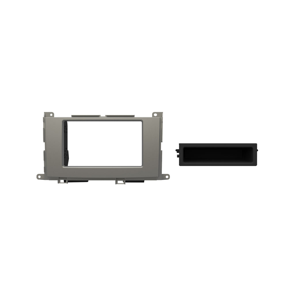 Metra 99-8229S Double-DIN Car Stereo Silver Dash Kit - Compatible Fits for Sienna 2011-2014