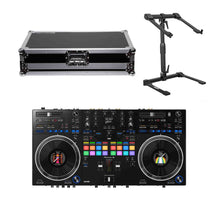 Load image into Gallery viewer, Pioneer DDJ-REV7, 2-Channel DJ Controller Package with Odyssey Flight Case and Headliner Laptop Stand