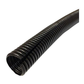 0.5 in. Nominal Size & 100 ft. Length Colored Polyethylene Split Wire Loom, Black