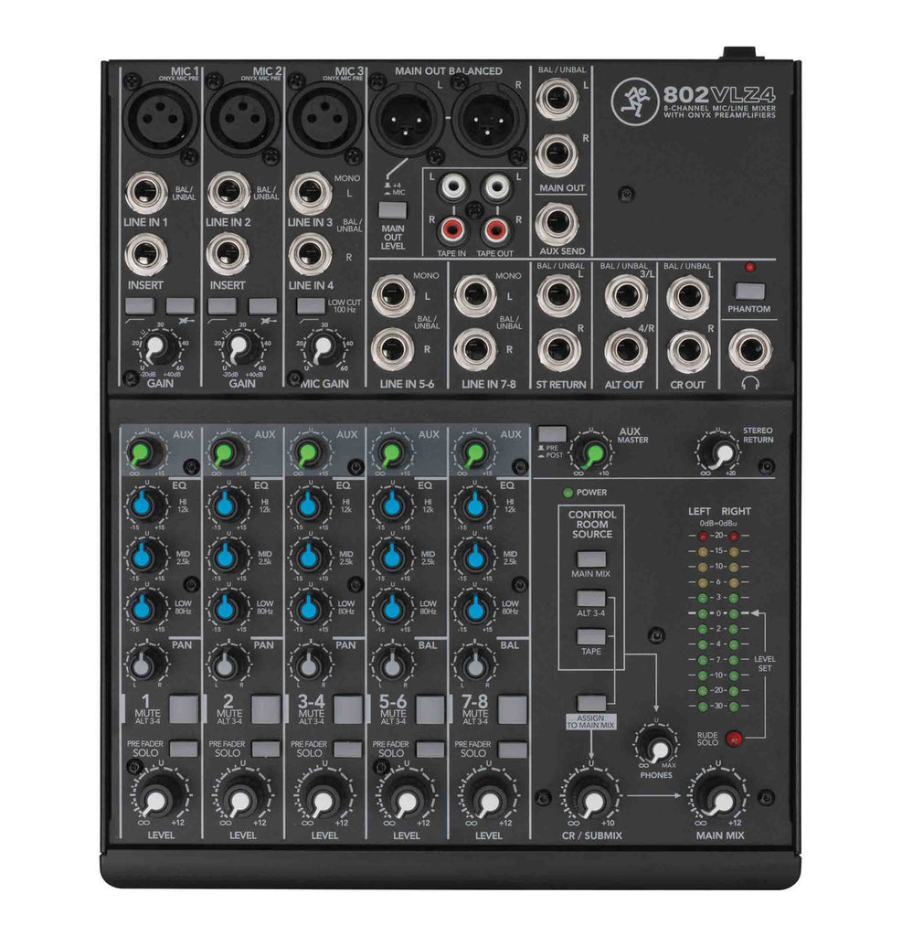 Mackie 802VLZ4 8-channel Ultra Compact Mixer