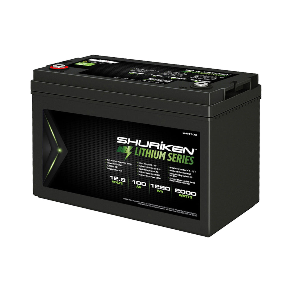 Shuriken LI-BT100 2000W / 100 Amp Hours Lithium Iron Battery