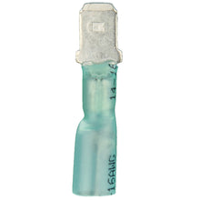 Load image into Gallery viewer, Install Bay HSMBD Heat Shrink Blue Male Quick Disconnects 16/14 Gauge .250