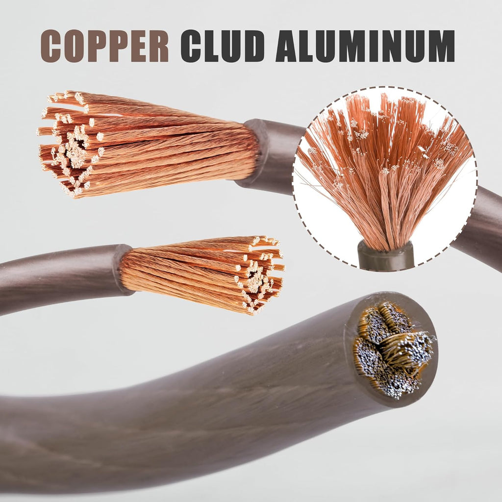 American Terminal ATP8G250BK 8GA 250' Black Power Ground Wire Car Audio Amplifier Marine Cable