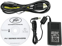 Charger l&#39;image dans la galerie, Peavey PV 10 BT 10 Channel Compact Mixing Mixer Console with Bluetooth + 2 1/4&quot; &amp; 4 XLR Cables