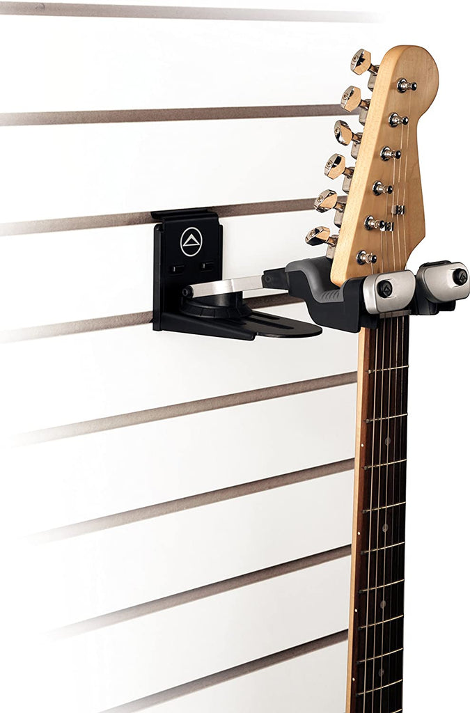 Ultimate Support GS-10PRO Genesis® Series Adjustable Professional Guitar Hanger with Self-closing Security Gates – Slatwall and Wall Mount