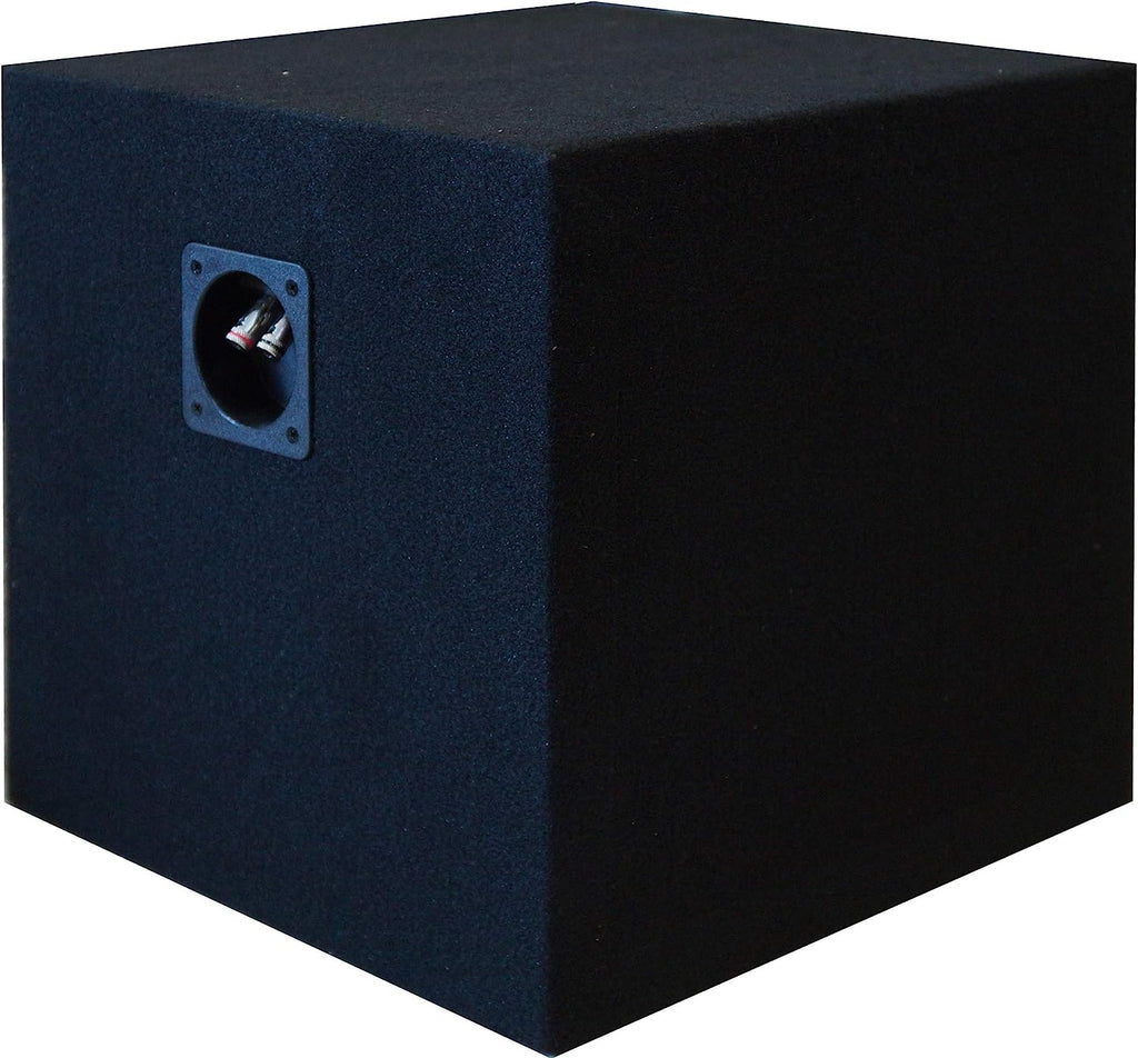 Absolute SS10 Single 10" Sealed 3/4" 1.2 cubic ft MDF Black Subwoofer Enclosure Box