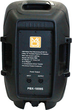 Load image into Gallery viewer, 2 MR DJ PBX1859S 10" 2-Way PRO PA Portable Passive DJ Speaker with LED Lighting