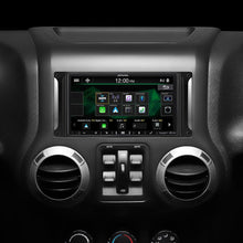 Charger l&#39;image dans la galerie, Alpine i407-WRA-JK Custom Fit Restyle Receiver for 2007-18 Jeep Wrangler JK/JKU. Apple CarPlay and Android Auto, Bluetooth, Plays FLAC Files, HD Radio, USB Input, iDatalink Maestro RR Included, No CD
