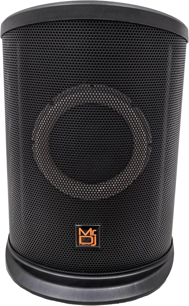 2 Pack MR DJ ELITE All-In-One 8" Portable Bluetooth Line Column Array Speaker