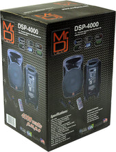 Load image into Gallery viewer, 2 Mr. Dj DSP4000 15&quot; 4000W Bluetooth DSP FM Radio USB Portable PA DJ Speaker Microphone