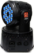 Load image into Gallery viewer, 2 MR DJ LMH230 100W RGBW 18-LED Moving Head DJ Light