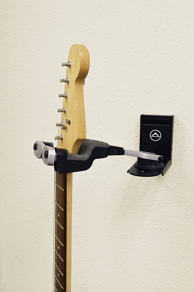 Ultimate Support GS-10PRO Genesis® Series Adjustable Professional Guitar Hanger with Self-closing Security Gates – Slatwall and Wall Mount