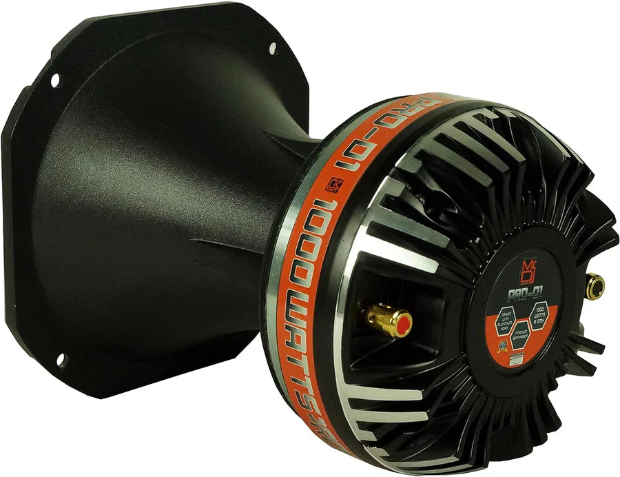 2 MR DJ PROD1 High Compression Titanium Driver Bullet Super Tweeter Aluminum Horn