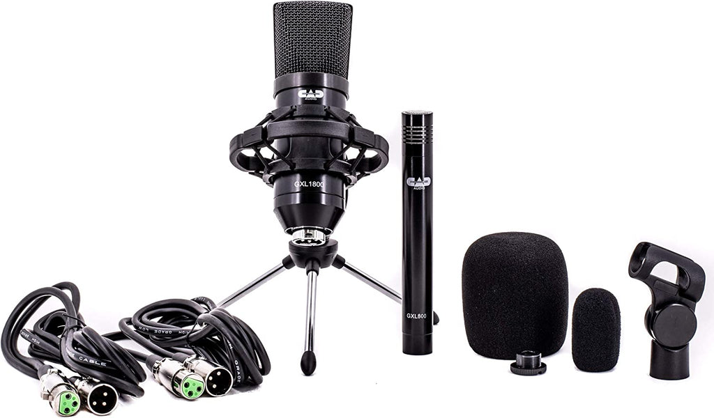 CAD Audio GXL1800SP Studio Pack with GXL1800 Side Address & GLX800 Small Diaphragm Mic - Perfect for Studio, Podcasting & Streaming