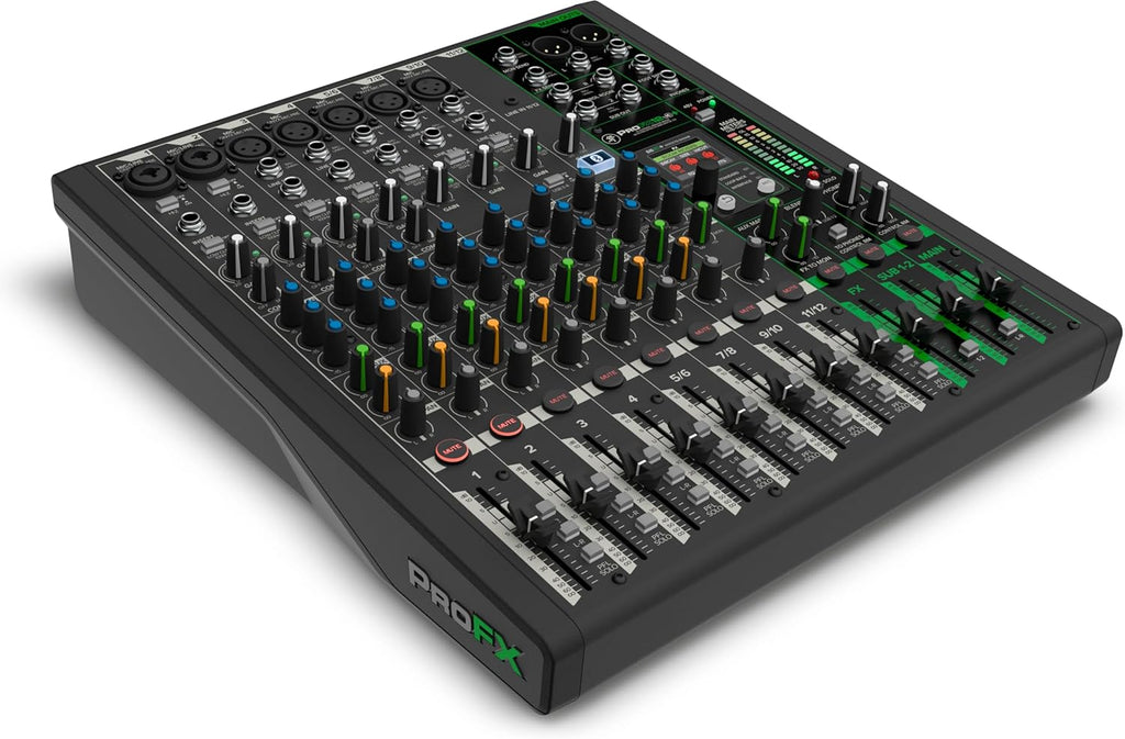 Mackie ProFX12v3+ Series 12-Channel Analog Mixer for Studio-Quality Recording and Live Streaming With Enhanced FX, USB Recording Modes and Bluetooth