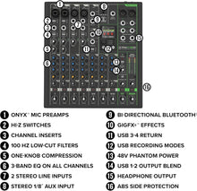Charger l'image dans la galerie, Mackie ProFX10GO Battery-powered 10-channel Mixer with USB and Enhanced Effects