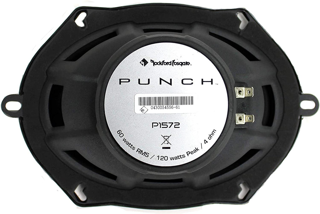 4 Rockford Fosgate P1572 5x7" Punch Series 2-Way Coaxial Full Range Car Speakers