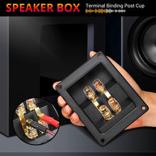 Charger l'image dans la galerie, American Terminal 2PCS Rectangle 4-Way Speaker Box Terminal Cup