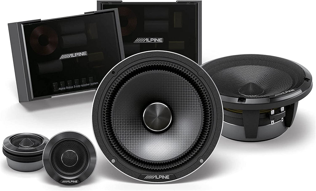 Alpine HDZ-65CS 600W Status Hi-Res 6-1/2" (16.5cm) 2-Way Slim-fit Component Speaker Set
