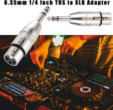 Charger l&#39;image dans la galerie, MR DJ XFTRS 1/4&quot; TRS to Balanced XLR Female Adapter