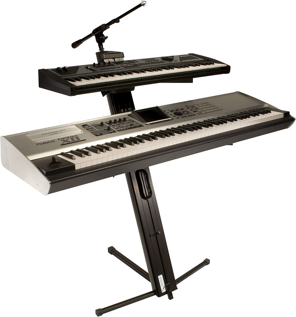 Ultimate Support AX-48 Pro Plus Series Two-tier Portable Column Keyboard Stand