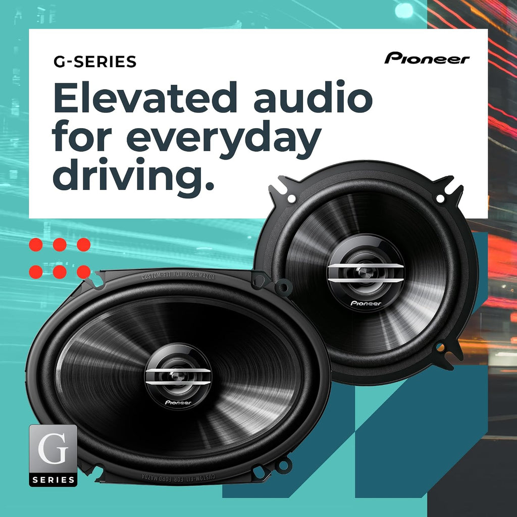 Pioneer TS-G6820S 6x8" Front-Rear Speakers + 72-5512 Fit 1994-2004 Ford Mustang