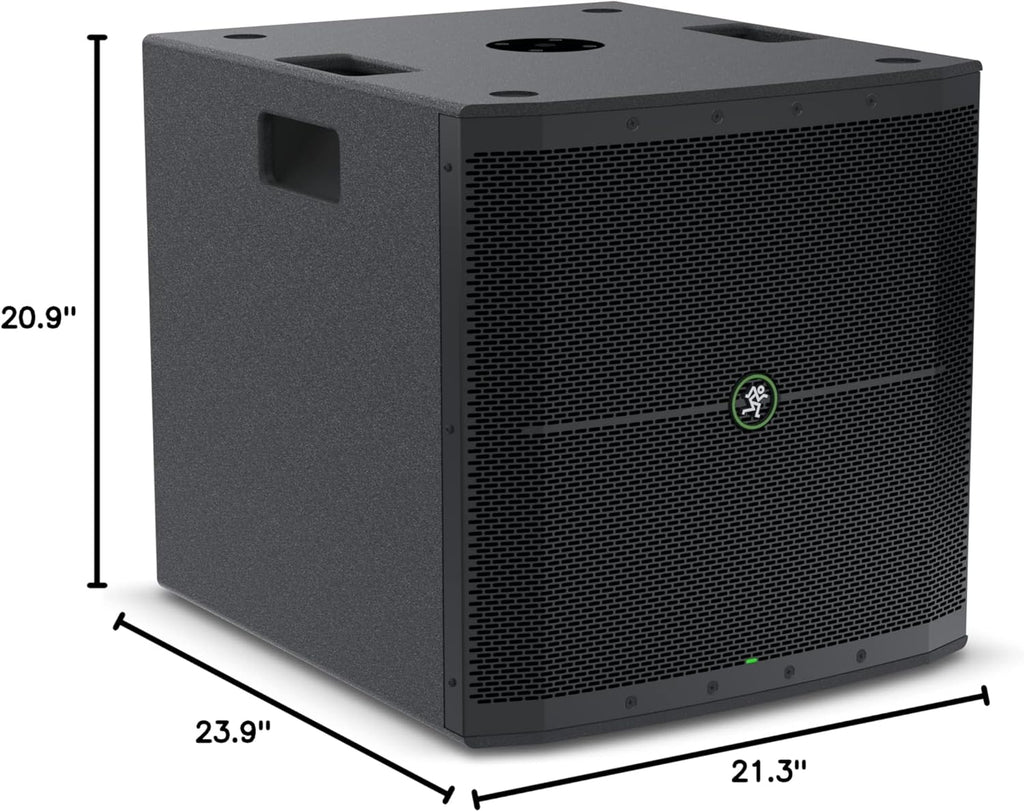 2 Mackie Thump 118S 1400W 18" Powered PA Subwoofer+ 2 Mr. Dj Cables and Absolute Mobile Phone Holder