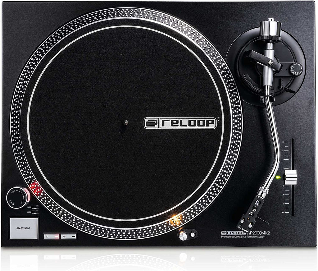 Reloop RP-2000MK2 QUARTZ-DRIVEN DJ TURNTABLE WITH DIRECT DRIVE