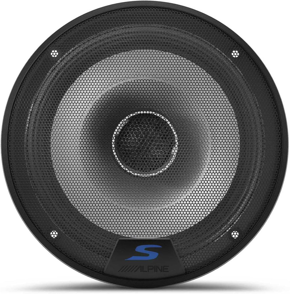 2 Alpine S2-S65 6.5" 480 Watts S-Series Hi-Res Certified 2Way Coaxial Car Speakers