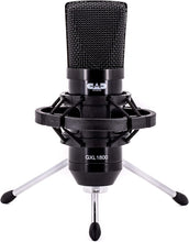 Charger l&#39;image dans la galerie, CAD Audio GXL1800 Large Format Side Address Condenser Microphone- Perfect for Studio, Podcasting &amp; Streaming, Black