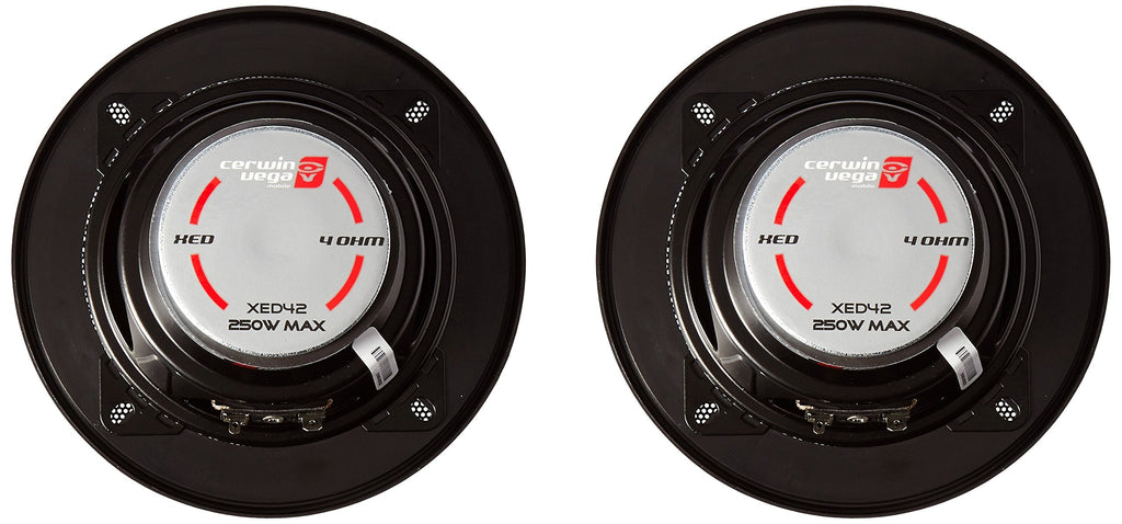 2 Cerwin Vega XED42 XED Series 4" 2-Way Coaxial Speakers