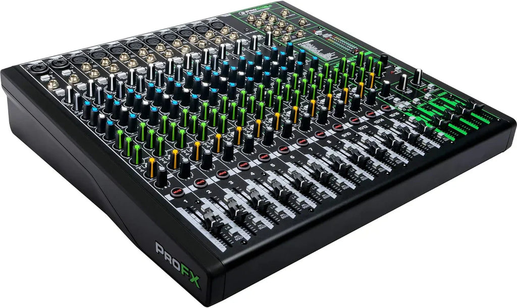 Mackie CR5-XBT Bluetooth Studio Monitor + ProFX16v3 16-Ch Mixer USB Effects