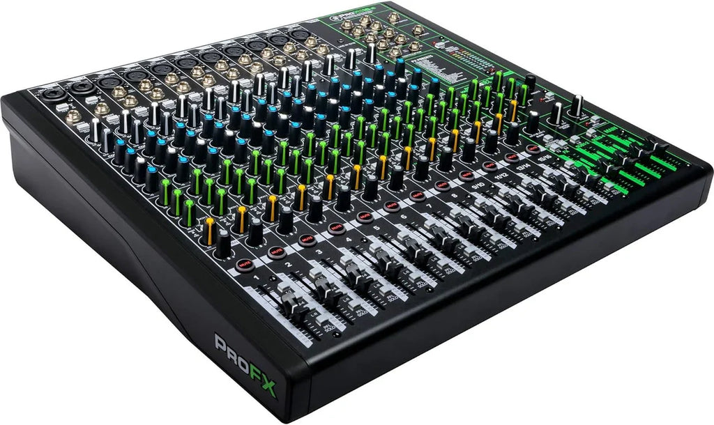 Mackie CR4-XBT Studio Monitor + ProFX16v3 16-CH Mixer USB Effects