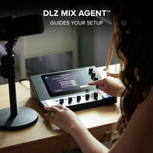 Charger l&#39;image dans la galerie, Mackie DLZ Creator Adaptive Digital Mixer for Podcasting, Streaming and YouTube with User Modes &amp; Professional Over-Ear Monitoring Headphones,Black