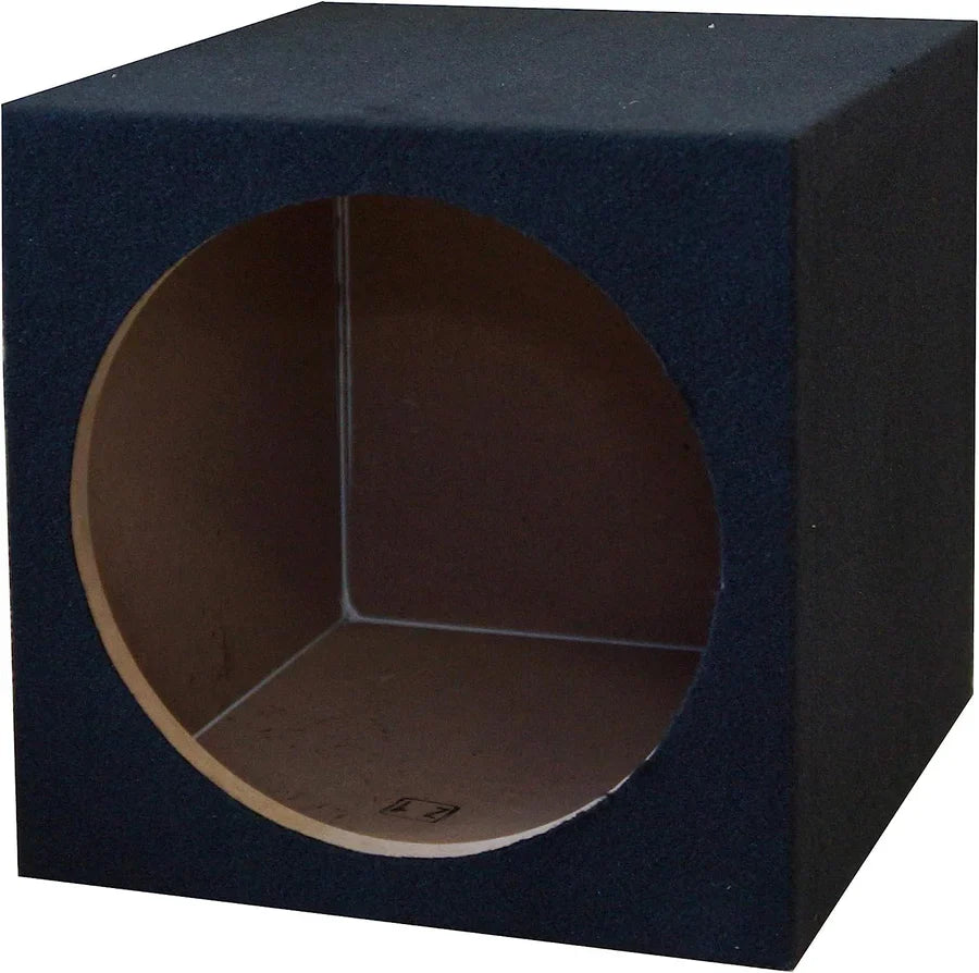 2 Absolute XS-1000 10" 1500 Watts Single Slim Shallow Subwoofer + Doubled Sealed Enclosure Box