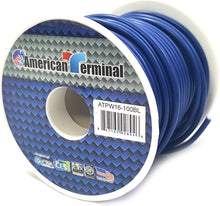 Load image into Gallery viewer, American Terminal ATPW16-100BL 16GA 100' Blue Primary Remote Power Ground Wire