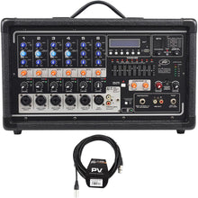 Load image into Gallery viewer, Peavey PVi 6500 6-channel 400W All in One Powered Mixer Amplifier with PV 20&#39; Mic Cable