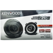 Charger l&#39;image dans la galerie, Kenwood KFC-1066S 440W Peak 4&quot; Sport Series 2-Way Coaxial Car Speakers