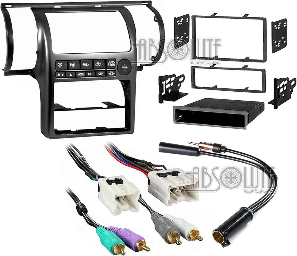 Absolute USA ABS99-7604B Fits Infiniti G35 Sedan 03-04 Aftermarket Stereo Harness Radio Install Dash Kit