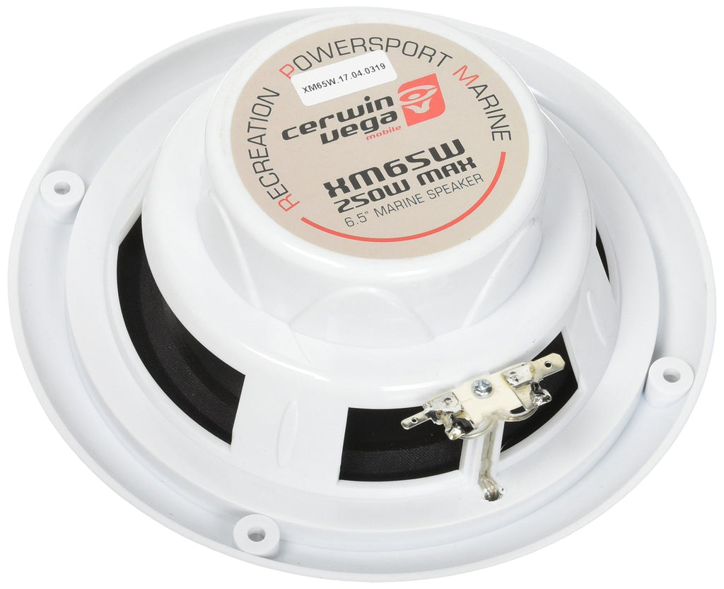 Cerwin Vega XM65W RPM XED 6.5" 2-Way Marine Grade Coaxial Speakers White