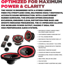 Load image into Gallery viewer, Cerwin Vega V6925C 2025 Edition - 6"x9" 3-Way Component Speaker System