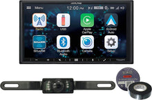 Charger l&#39;image dans la galerie, Alpine iLX-W670 7&quot; Mech-Less Receiver Compatible with Apple CarPlay and Android Auto+Absolute CAM600 Universal Backup Camera License Plate Mount+Free Electrical Tape BT1700