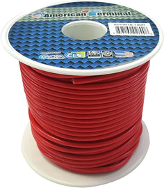 American Terminal ATPW16-100R 16GA 100' Red Primary Remote Power Ground Wire