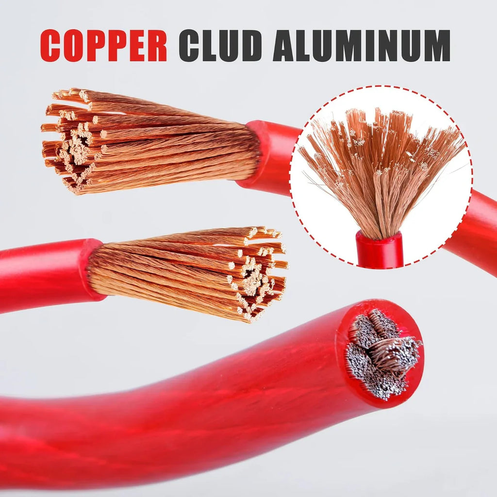 Mk Audio PC8-250RD 8 Gauge Red Multi-Strand 250 Feet Power Ground Wire Cable