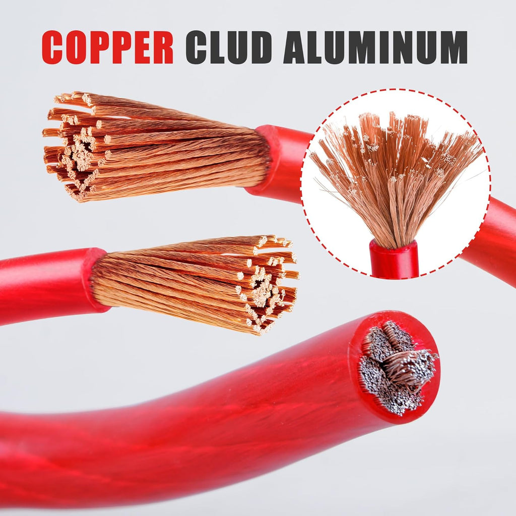 American Terminal ATP8G250RD 8GA 250' Red Power Ground Wire Car Audio Amplifier Marine Cable